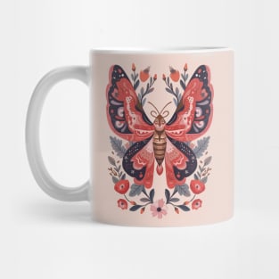 Folk Art Butterfly Mug